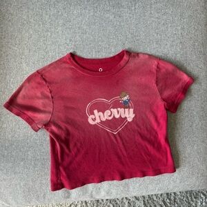 Cherry LA Baby Tee Valentine’s Day